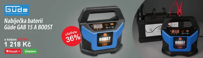 Nabíječka baterií Güde GAB 15 A BOOST 85143