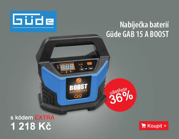 Nabíječka baterií Güde GAB 15 A BOOST 85143
