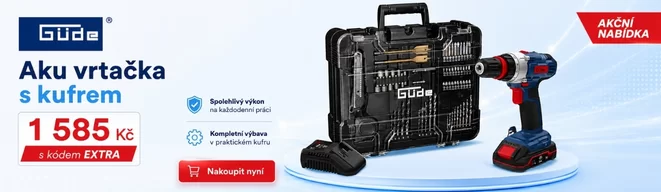 Aku vrtací šroubovák 18V 1x2,0Ah BS 18 - Set Güde 58701