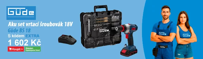 Aku vrtací šroubovák 18V 1x2,0Ah BS 18 - Set Güde 58701