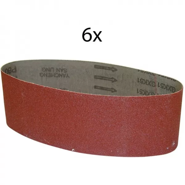 Brusný pás 530 x 75 mm/K100 (6ks) Güde 58306