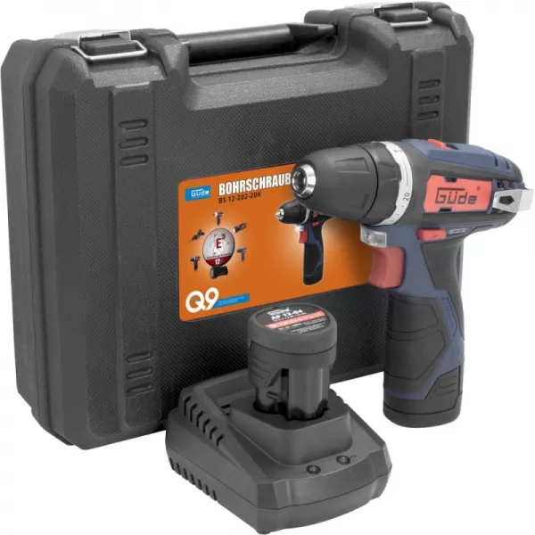 Aku vrtací šroubovák 12v/2x2,0Ah BS 12-202-20K Güde 58603