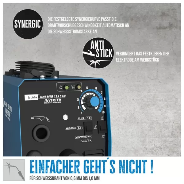 Univerzální svářečka UNI-MIG 125 SYN Güde 20078