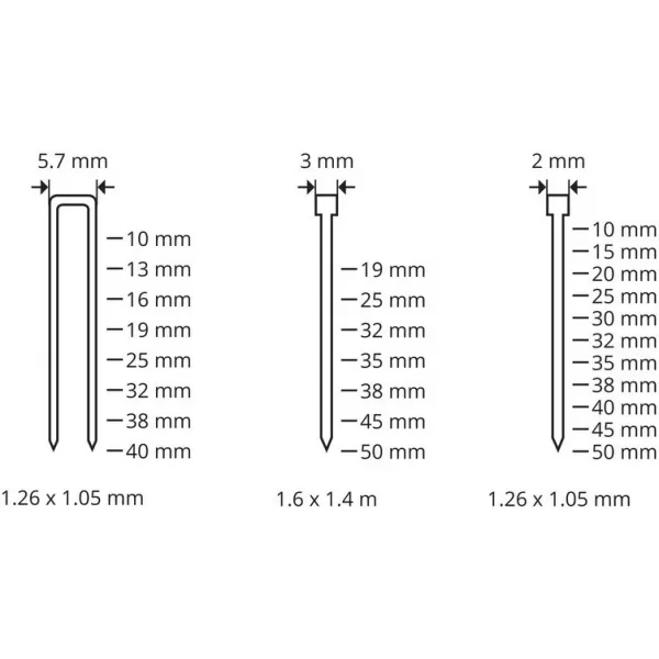Sponkovačka - hřebíkovačka 3in1, 8dílná sada Güde 40221