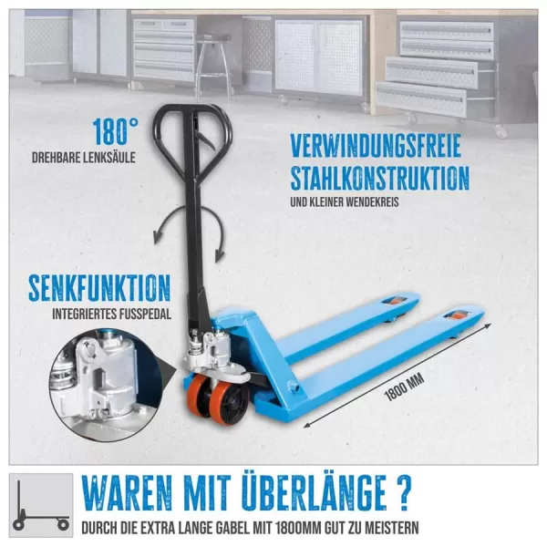 Paletový vozík GHW 2500-180 PU Güde 24327