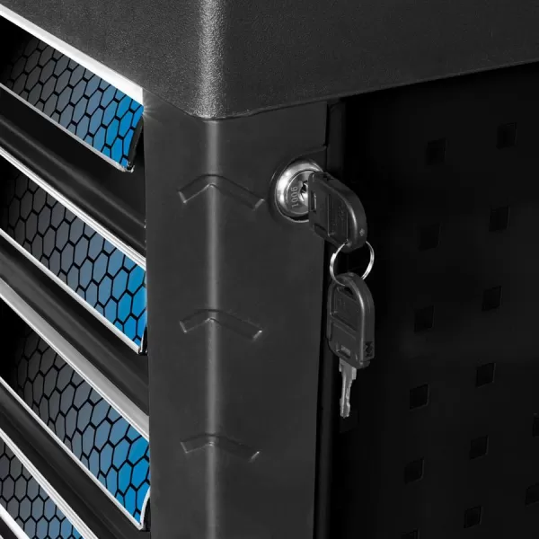 Dílenský vozík GW7 Black Line 165 dílů Güde 39132