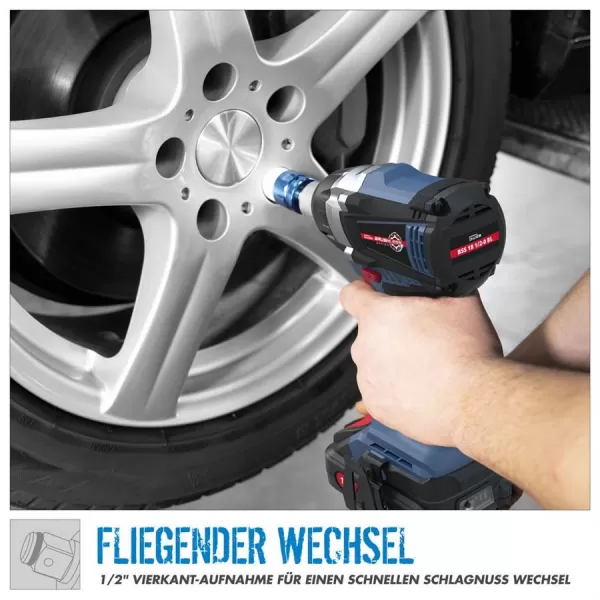 Aku rázový utahovák 18V bez aku BSS 18 1/2-0 BL Güde 58449