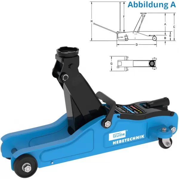 Posuvný hydraulický zvedák GRH 2/330 L Güde 18032