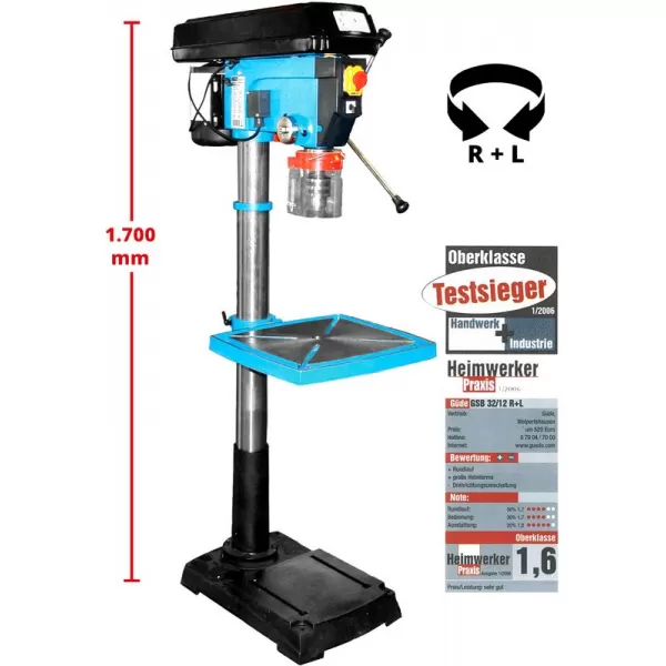 Sloupová vrtačka GSB 32 R+L Profi Güde 55435