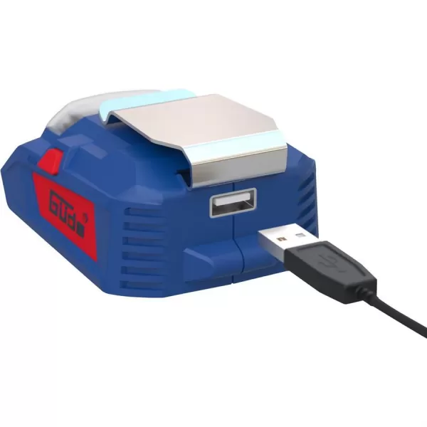 Adaptér pro nabíjení elektronických přístrojů + svítilna 18V bez aku UAL 18-0 Güde 58425